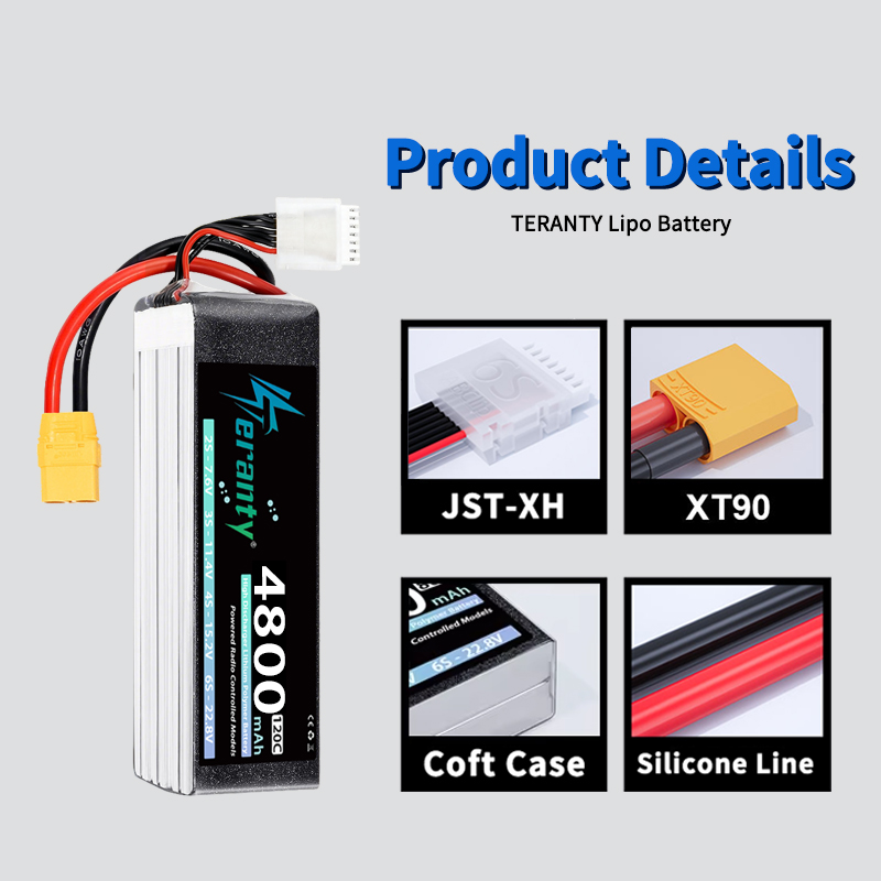 Batteria Lipo TERANTY 6S 4800m - Drone Battery 6S recensione e prezzo