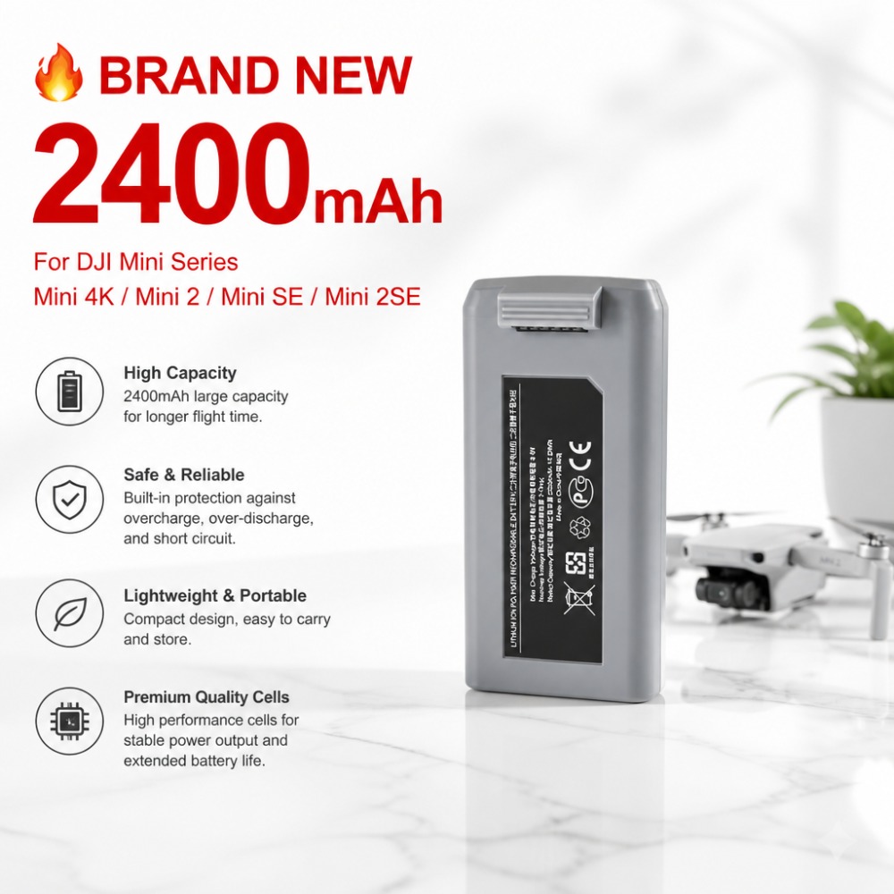 Batteria da 2400mAh per DJI Mi - Drone Battery Smart recensione e prezzo